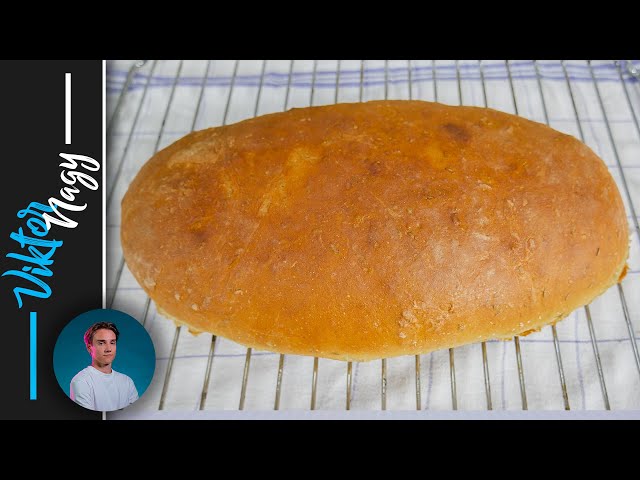 Vynikajúci domáci chlieb, veľmi jednoduchý a chutný recept | Viktor Nagy | recepty