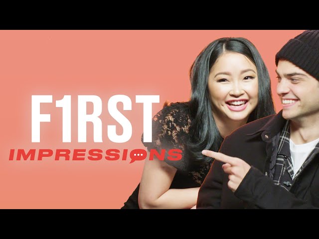 Noah Centineo Romantically Sings To Lana Condor | First Impressions | Tyla