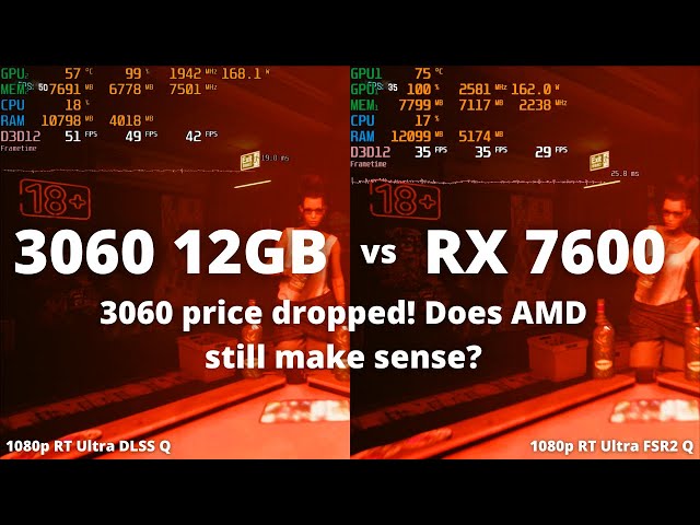 RTX 3060 12GB vs RX 7600 8GB- The Ultimate Comparison!!!