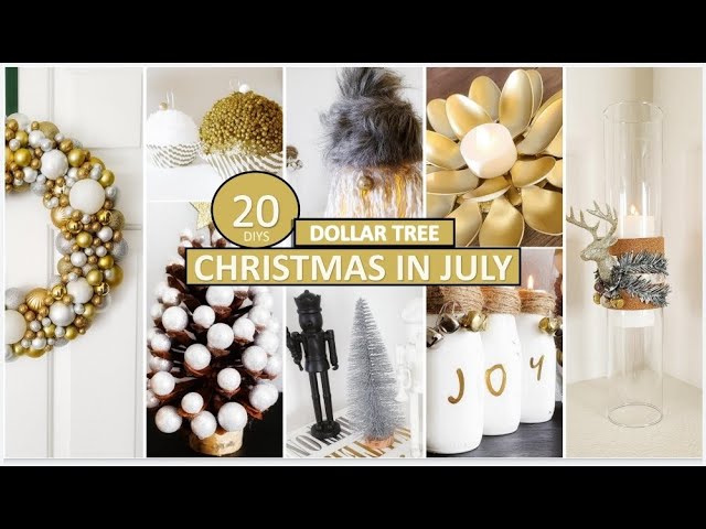 ⭐ 20 CHRISTMAS IN JULY DIYS 2021, DOLLAR Tree HACKS, NAVIDAD EN JULIO 2021 DOLLAR TREE IDEAS