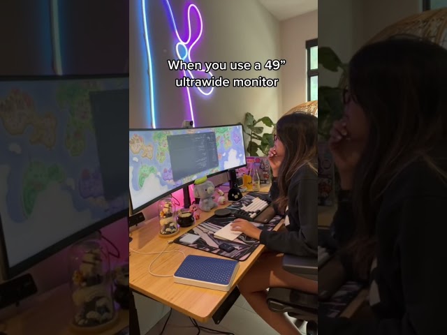 When you use a 49” ultrawide monitor…