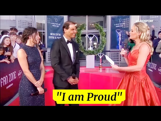 Rafael Nadal on his Wife Maria "I am Proud..." on receiving Laureus Award in Madrid