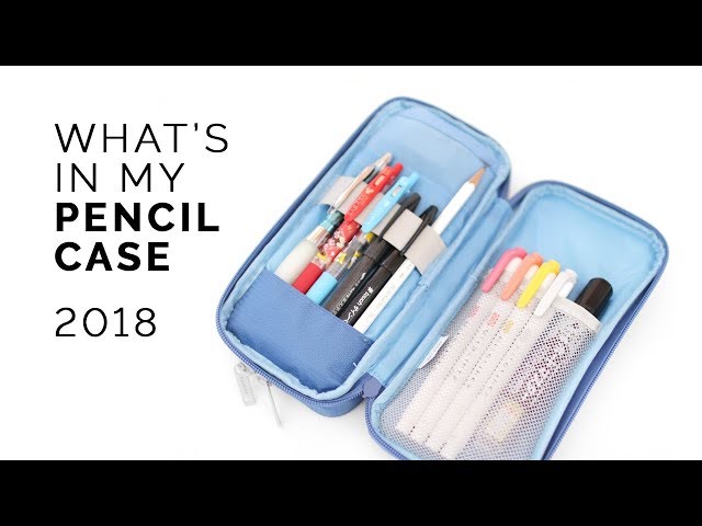 what's in my pen case 🔹 junior year of high school
