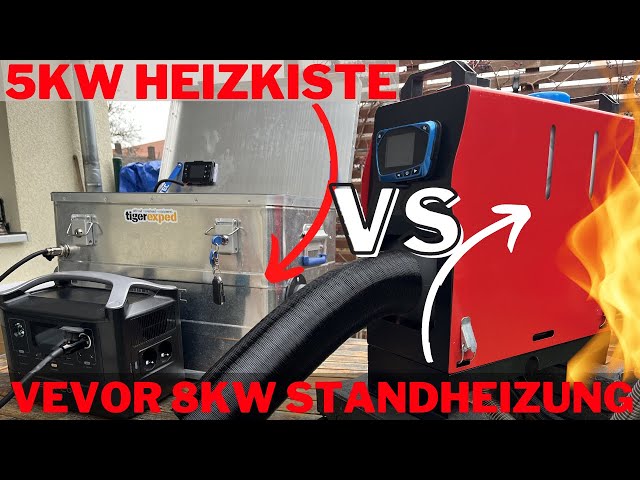 Beste Alternative zur DIY Heizkiste - 8KW Vevor Diesel Standheizung vs 5KW Heizkiste
