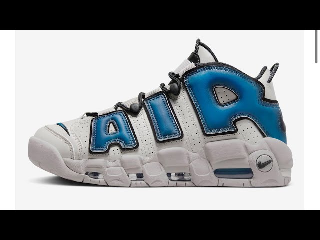 Nike Air More Uptempo Industrial Blue Sneakers Colorway Retail Price $180 Sneakerhead News 2023
