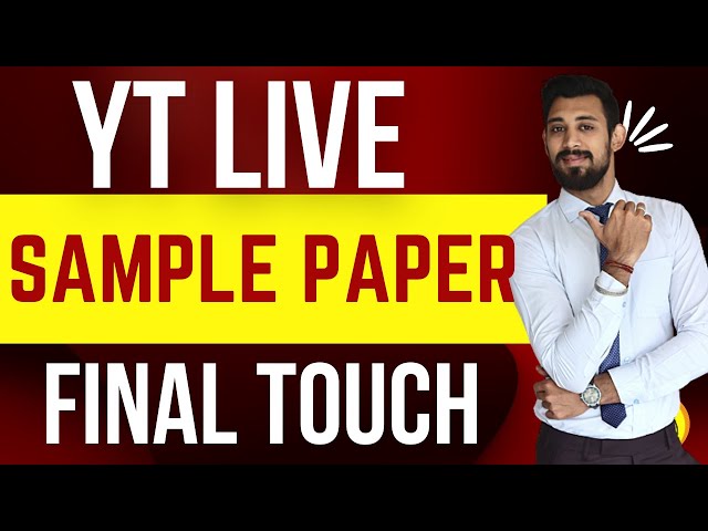 Sample paper live | Final Touch | Class 12 | Accounts