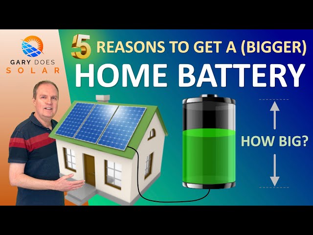 5 Reasons To Get A (Bigger) Home Battery