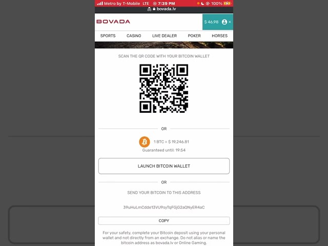 How To Deposit Bitcoin on Bovada using the CashApp 2022