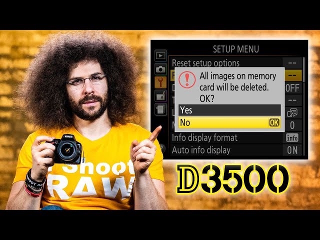 Nikon D3500 User's Guide | Tutorial for Beginners (How to set up your camera)
