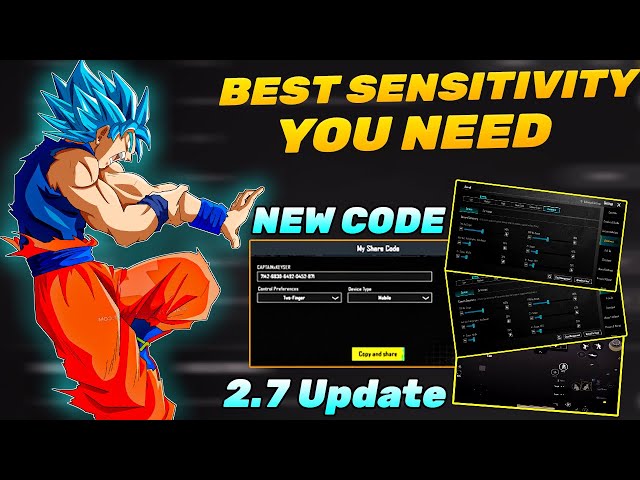 THE BEST SENSITIVITY YOU NEED AFTER 2.7 UPDATE 2023 🔥| Pubg Mobile Sensitivity settings UPDATE 2.7😱