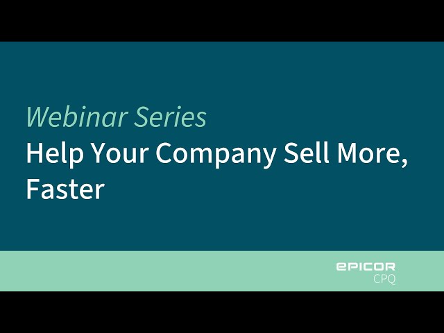 Help Your Company Sell More, Faster