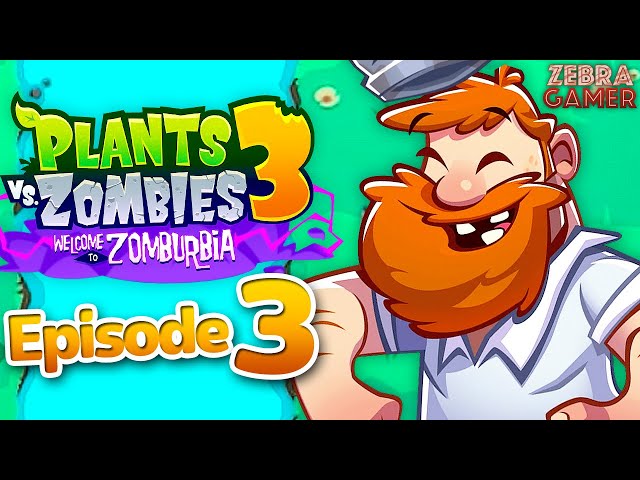 Plants vs. Zombies 3: Welcome to Zomburbia Gameplay Walkthrough Part 3 - The Garden! Snow Pea!