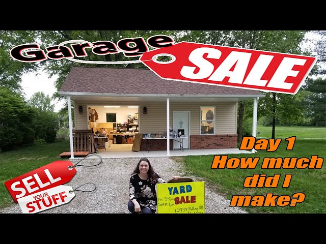 Garage sale day 1 - How much did I make? - What did I Sell? - Is Selling Local Worth the Time?