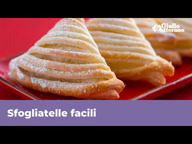 PUFF PASTRY SFOGLIATELLA WITH PASTRY CREAM: quick and easy Italian recipe