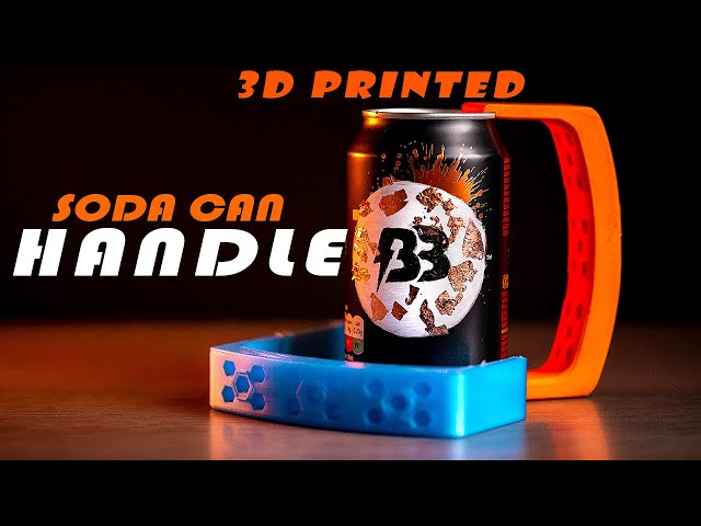 3D Printed Soft Drink Can Handle    #Shorts