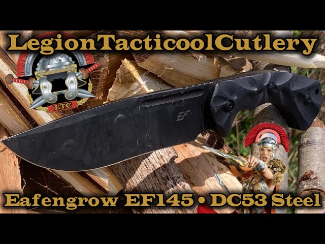Eafengrow EF145 Drop Point in DC53 Steel #bowie #camping #huntingknife #blade #hiking #edc