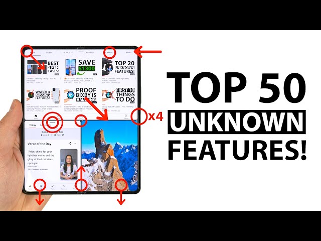 Top 50+ Unknown Galaxy Z Fold 3 Features! (Tips, Tricks, and Hidden Features)