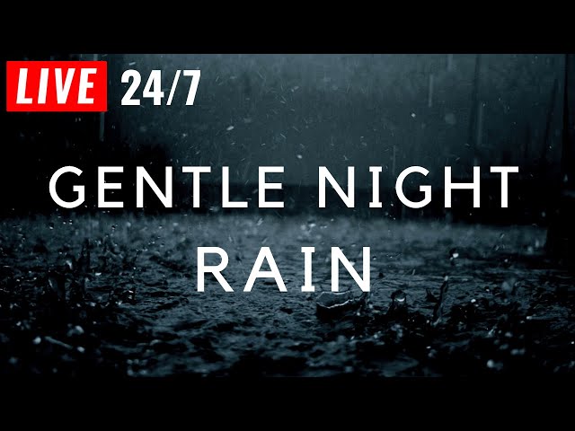 🔴 Gentle Night Rain to Sleep FAST + Black Screen - Rain Sounds for Sleeping