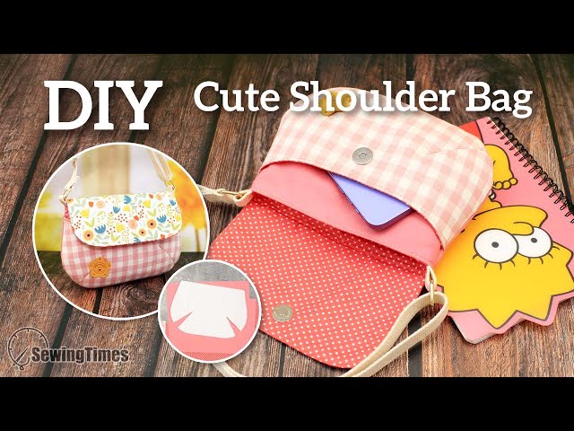 DIY Cute Shoulder Bag | Small Crossbody Bag Sewing Pattern & Tutorial [sewingtimes]