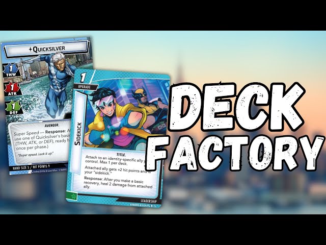 Marvel Champions: Quicksilver Side Kick Deck Factory Live Replay