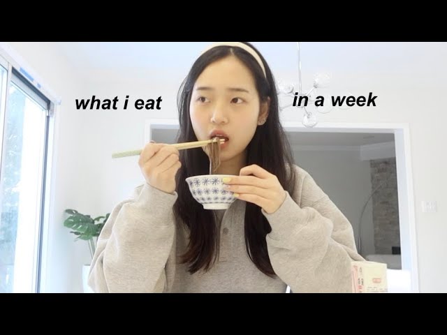 what i eat in a school week🍙 (in my new kitchen + korean food)