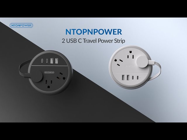Ntonpower New Travel Power Strip | Your compact companion for on-the-go charging