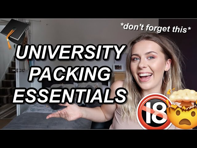 WHAT TO TAKE TO UNI 2020! University Packing Essentials that nobody talks about! (uni packing list)