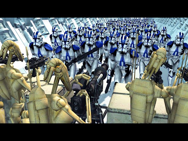 Largest Clone Wars DEATH TUNNEL Charge EVER! - Men of War: Star Wars Mod