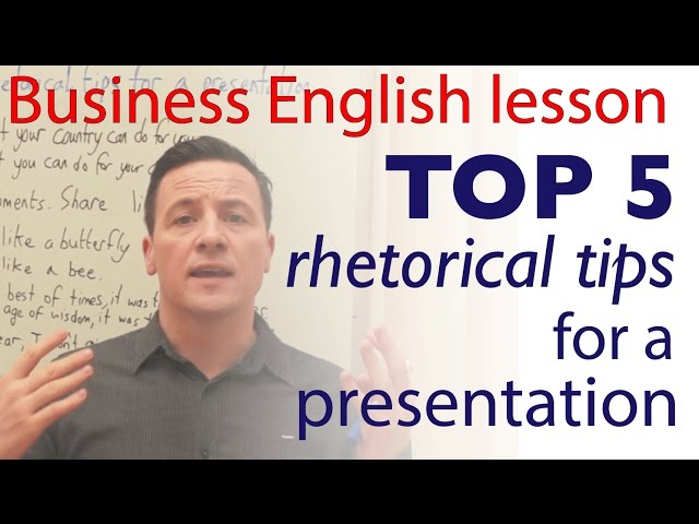 Top 5 Rhetorical Tips for a presentation - Lerne Leute zu überzeugen!
