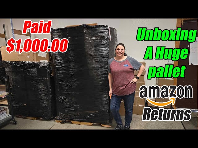 Unboxing Amazon Liquidation Pallets I paid $1,000.00 Per pallets of Mystery Unmanifested Items