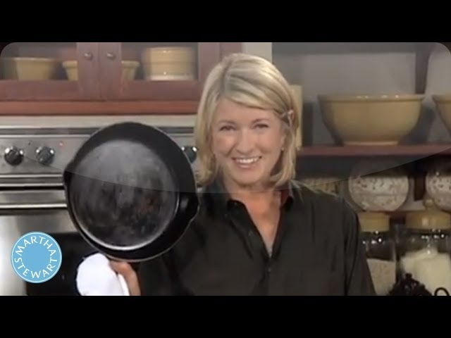 How to Clean and Season a Cast Iron Skillet | Martha Stewart Kitchen Tips