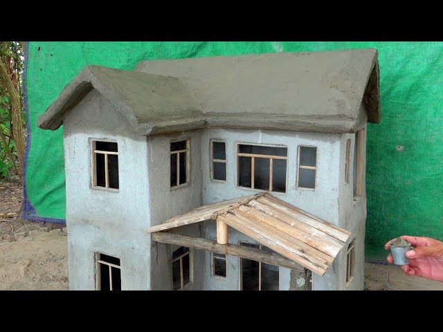 FOUNDATION OF BRICKLAYING - MINI HOUSE - MODEL HOUSE - BRICK HOUSE -  HOW TO BUILD