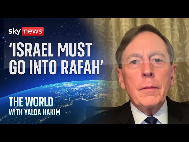US top former general: 'Israel must go into Rafah' | The World with Yalda Hakim