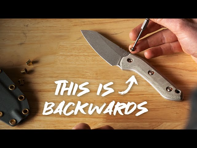 Why Does This Knife Maker Do Everything Backwards? | TJ Schwarz High Tech Garage Shop!