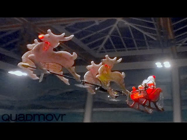 What is Santa doing when he's not at delivering presents to the kids | Santa penta drone