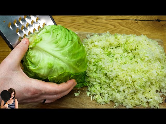 Cabbage tastes better than meat. Just grate cabbage. Why didn't I know about this cabbage recipe? A