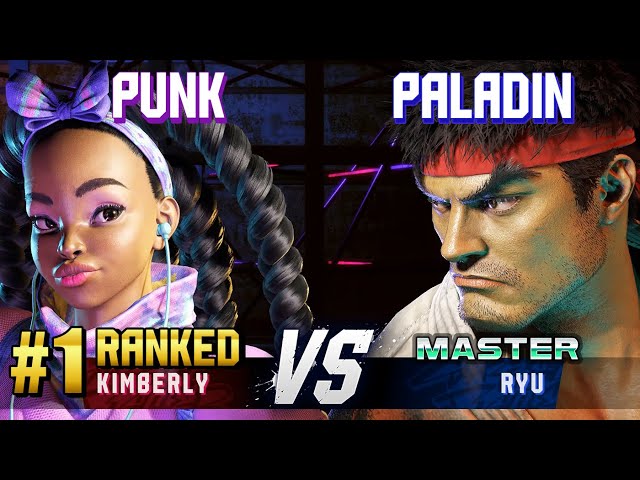 SF6 ▰ PUNK (#1 Ranked Kimberly) vs PALADIN (Ryu) ▰ High Level Gameplay