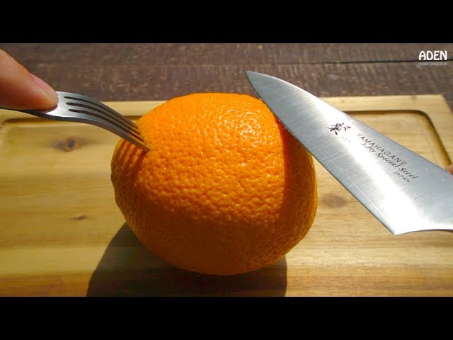 Japanese Samurai Knife vs. Fruits and Vegetables
