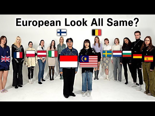 2 Asian Guessing 12 European's Nationality! European Look all same?
