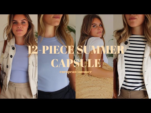 12-Piece Summer Capsule Wardrobe | Travel Edition for a European Summer