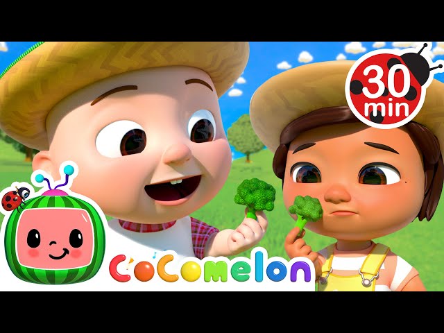 Yes Yes Vegetables with Farm Animals + MORE CoComelon Nursery Rhymes & Kids Songs