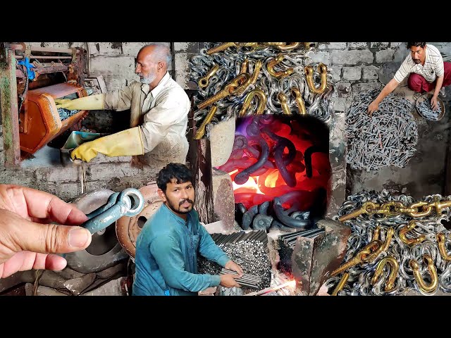 Process of Making U Hook for Tractor Link Adjust Chain | How U Bolt are Manufactured