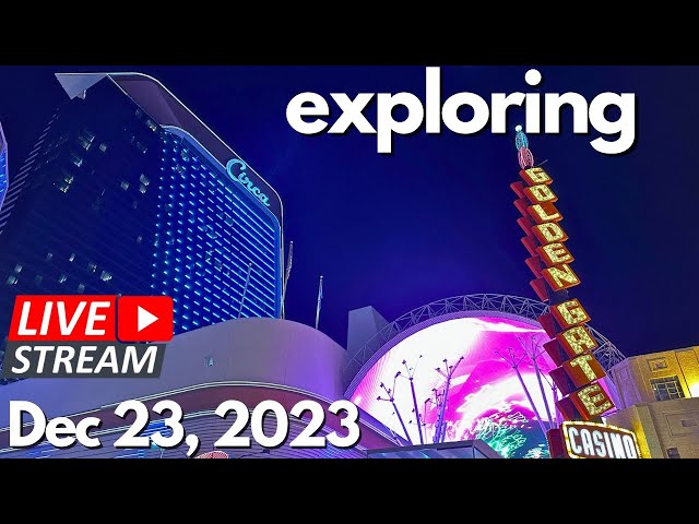 HAPPY HOLIDAYS from the FREMONT STREET EXPERIENCE | Saturday NIGHT LIVESTREAM 12-23-23