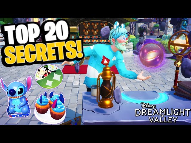 20 HIDDEN FEATURES You May Have Missed! [Buttons, Cupcakes, & MORE] | Dreamlight Valley