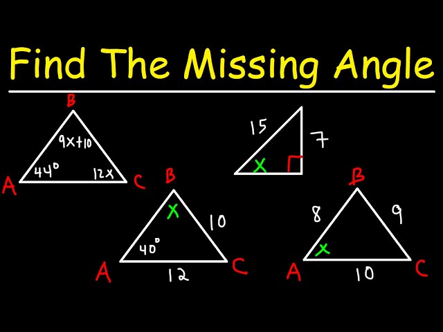 How To Calculate The Missing Angle In a Triangle