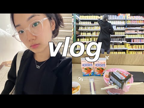 vida na coreia | vlog: dias produtivos, compras da semana, comidas da loja de conveniência, etc!