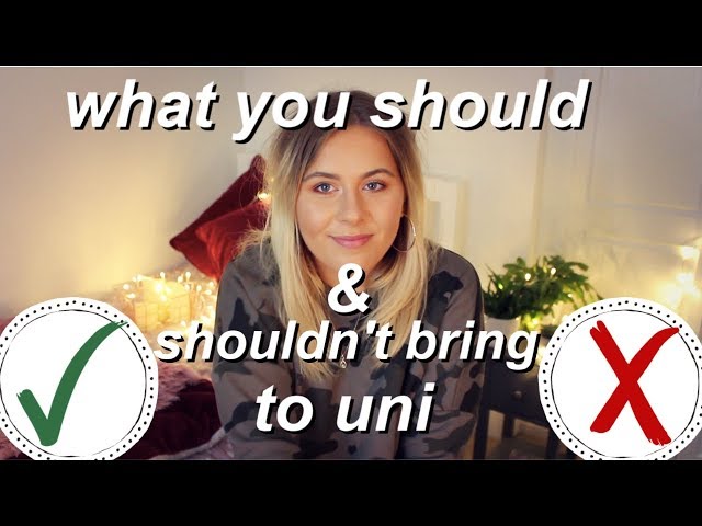 what you should (and shouldn't) bring to university | uni packing essentials