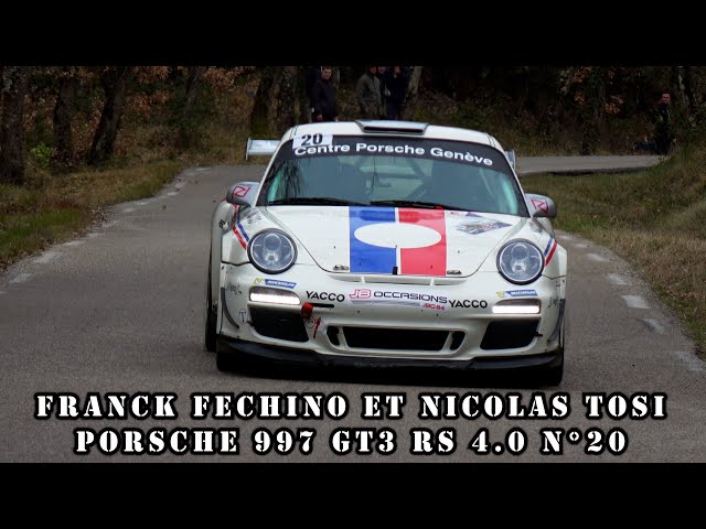Rallye de Vaison la Romaine 2024 - Porsche 997 GT3 RS 4.0 N°20 - Franck FECHINO et Nicolas TOSI