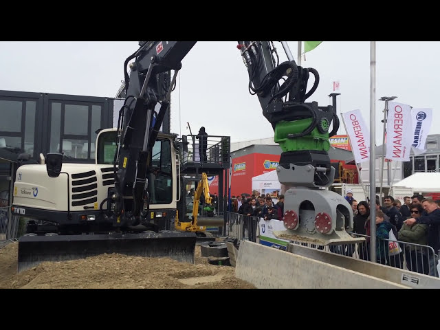 Terex TW110 Mini Excavator With HKS Attachments - Bauma Expo 2016