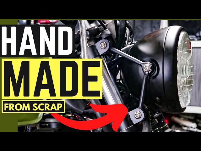 Making Motorcycle Headlight Brackets from Scrap ★ Scrambler / Cafe Racer Build